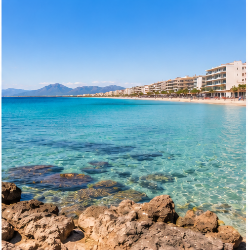 Paseo y playa de Can Picafort